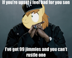 Size: 476x381 | Tagged: artist needed, safe, character:donut joe, 99 problems, image macro, jay-z, jimmies, solo