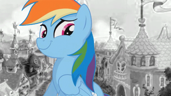 Size: 700x394 | Tagged: artist needed, dead source, safe, character:rainbow dash, character:twilight sparkle, absurd file size, absurd gif size, animated, bedroom eyes, gif, grand theft auto, gta iv, loading, loading screen, looking at you