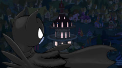 Size: 900x506 | Tagged: artist needed, safe, character:rainbow dash, batman, batmare, batmare begins, crossover, fanfic
