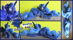 Size: 960x531 | Tagged: artist needed, safe, character:princess luna, beanbag, beanie (plushie), irl, photo, plushie