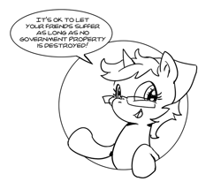 Size: 692x592 | Tagged: artist needed, safe, character:bittersweet, bad advice fluttershy, exploitable meme, katie cook, meme, meta, monochrome, sketch