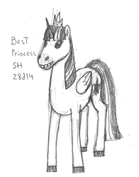 Size: 1479x1887 | Tagged: artist needed, safe, character:twilight sparkle, character:twilight sparkle (alicorn), species:alicorn, species:pony, demigrancia, horn, horse, monochrome, rockbear, solo, traditional art, wings