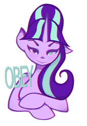 Size: 730x1062 | Tagged: artist needed, safe, character:starlight glimmer, episode:the cutie map, g4, my little pony: friendship is magic, season 5, obey, simple background, solo, transparent background