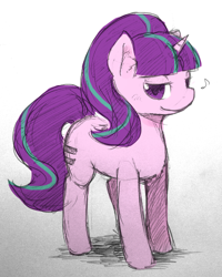 Size: 400x500 | Tagged: artist needed, safe, character:starlight glimmer, species:pony, species:unicorn, episode:the cutie map, g4, my little pony: friendship is magic, cute, female, glimmerbetes, mare, music notes, smiling, solo