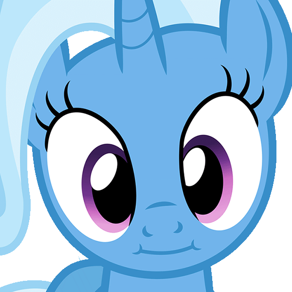 Size: 600x600 | Tagged: artist needed, safe, artist:dashiesparkle edit, edit, character:trixie, species:pony, species:unicorn, :i, animated, cute, diatrixes, female, looking at you, mare, simple background, solo, transparent background, vector, vibrating, we bought two cakes