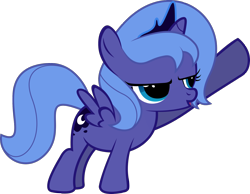 Size: 1500x1161 | Tagged: artist needed, source needed, safe, character:princess luna, cute, filly, lunabetes, simple background, solo, transparent background, vector, woona