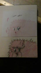 Size: 1152x2048 | Tagged: artist needed, safe, oc, oc only, oc:fluffle puff, drawing, traditional art