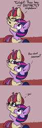 Size: 792x2376 | Tagged: safe, artist:tjpones, character:moondancer, character:twilight sparkle, species:pony, species:unicorn, ship:twidancer, blushing, comic, consensual hugging, cute, dancerbetes, dialogue, eyes closed, female, glasses, hug, lesbian, mare, shipping, tsundancer, twiabetes