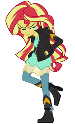 Size: 1164x1920 | Tagged: safe, artist:zat, character:sunset shimmer, my little pony:equestria girls, angry, female, grumpy, solo