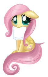 Size: 642x1024 | Tagged: safe, artist:pridark, edit, character:fluttershy, cute, diaper, diaper edit, looking at you, mouth hold, shyabetes, simple background, sitting, solo, transparent background