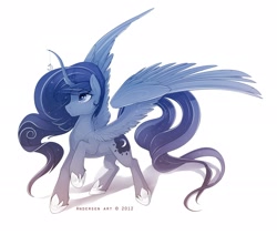 Size: 2742x2321 | Tagged: dead source, safe, artist:antiander, character:princess luna, high res, horn jewelry, jewelry, solo