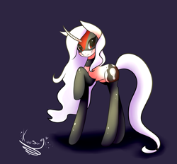 Size: 2639x2447 | Tagged: safe, artist:kousagi-hime, oc, oc only, oc:wicked wishes, species:pony, species:unicorn, clothing, latex, latex boots, socks, solo, thigh highs