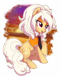 Size: 2480x3150 | Tagged: safe, artist:yulyeen, oc, oc only, oc:spanner, species:earth pony, species:pony, clothing, lidded eyes, martini glass, necktie, shirt, solo
