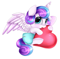 Size: 2034x2009 | Tagged: safe, artist:pridark, character:princess flurry heart, character:queen chrysalis, species:pony, baby, baby alicorn, baby flurry heart, baby pony, cute, diaper, diapered, diapered filly, eye reflection, female, filly, flurrybetes, heart, looking at you, nom, pink diaper, pridark is trying to murder us, reflection, simple background, solo, transparent background, when you see it