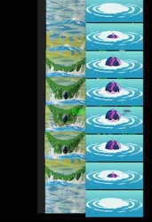 Size: 1894x2768 | Tagged: safe, artist:grievousfan, character:twilight sparkle, butts, cell, cell (dbz), comic, comparison, dragon ball z, imperfect cell, wat, water