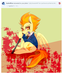 Size: 610x714 | Tagged: safe, artist:phyllismi, character:spitfire, nightstick, solo