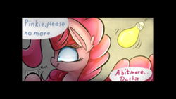 Size: 1334x750 | Tagged: safe, artist:madacon, character:pinkie pie, character:rainbow dash, creepypasta, cropped, lamp, offscreen character, out of context