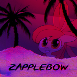 Size: 1024x1024 | Tagged: safe, artist:zapplebow, character:apple bloom, 80s, aesthetics, avatar, bust, portrait, solo