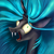 Size: 945x945 | Tagged: safe, artist:flamevulture17, character:queen chrysalis, species:changeling, broken tooth, crazy face, derp, faec, i didn't listen, laughing, meme, shrunken pupils, solo