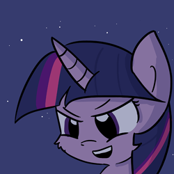 Size: 726x726 | Tagged: safe, artist:tjpones, edit, character:twilight sparkle, character:twilight sparkle (alicorn), species:alicorn, species:pony, cropped, female, mare, night, solo