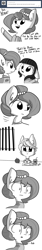 Size: 693x4158 | Tagged: safe, artist:tjpones, oc, oc only, oc:brownie bun, oc:bruno, oc:prisoner cuteface, horse wife, :|, absurd resolution, apple, ask, c:, clothing, comic, crayon, crayons, cute, cute pony prison, dialogue, eye contact, floppy ears, fluffy, food, frown, juice, juice box, looking at each other, monochrome, ocbetes, open mouth, prison, prison outfit, prisoner, smiling, tjpones is trying to murder us, tumblr, wide eyes