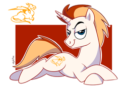 Size: 3507x2480 | Tagged: safe, artist:yulyeen, oc, oc only, species:pony, crossed hooves, male, solo, stallion