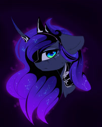 Size: 1280x1582 | Tagged: dead source, safe, artist:magnaluna, character:princess luna, species:alicorn, species:pony, armor, constellation, female, jewelry, mare, solo
