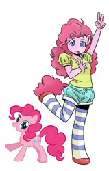 Size: 500x788 | Tagged: safe, artist:shepherd0821, character:pinkie pie, species:anthro, species:unguligrade anthro, ambiguous facial structure