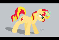 Size: 1600x1100 | Tagged: safe, artist:ruushiicz, character:sunset shimmer, species:pony, glowing horn, solo