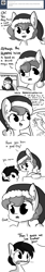 Size: 792x4752 | Tagged: safe, artist:tjpones, oc, oc only, oc:brownie bun, species:earth pony, species:pony, horse wife, g4, ..., absurd resolution, ask, book, candy, candy cane, clothing, comic, ear fluff, food, grayscale, hat, hearth's warming, hoof hold, monochrome, mouth hold, santa claus, santa hat, simple background, tumblr, white background, windigo