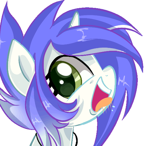 Size: 500x500 | Tagged: safe, artist:peachesandcreamated, oc, oc only, oc:wickle smack, species:pony, species:unicorn, animated, female, gif, mare, silly, silly pony, solo, tongue out