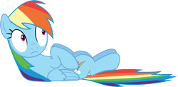 Size: 6001x2919 | Tagged: safe, artist:deratrox, character:rainbow dash, episode:28 pranks later, g4, my little pony: friendship is magic, .svg available, absurd resolution, scared, simple background, solo, transparent background, vector