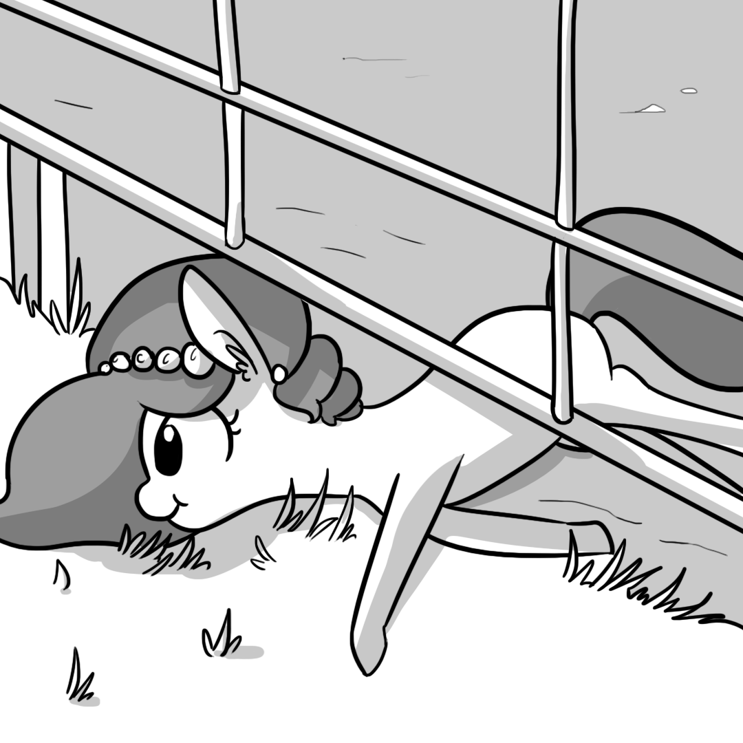 Size: 1080x1080 | Tagged: safe, artist:tjpones, oc, oc only, oc:brownie bun, species:earth pony, species:pony, horse wife, :t, animated, chewing, cute, ear fluff, eating, female, fence, gif, grayscale, grazing, horses doing horse things, majestic as fuck, mare, monochrome, nom, on side, ponified animal photo, silly, silly pony, smiling, solo, tjpones is trying to murder us