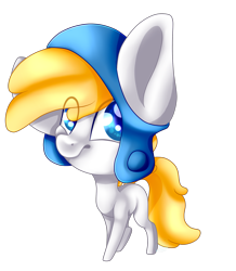 Size: 1783x2047 | Tagged: safe, artist:immagoddampony, oc, oc only, species:earth pony, species:pony, chibi, clothing, colored pupils, hat, male, simple background, solo, stallion, transparent background