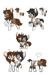 Size: 1024x1527 | Tagged: safe, artist:kapusha-blr, oc, oc only, species:earth pony, species:pony, buttpony, fusion, pinto, pushmi-pullyu, wat, we have become one