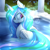 Size: 2400x2400 | Tagged: safe, artist:madacon, character:princess celestia, species:alicorn, species:pony, bathing, chest fluff, color porn, colored pupils, column, crepuscular rays, cute, cutelestia, eyestrain warning, female, looking back, mare, solo, swimming pool, water, wet, wing fluff