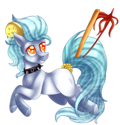 Size: 1024x1068 | Tagged: safe, artist:immagoddampony, oc, oc only, species:pony, choker, closed species, cocktail colt, male, original species, simple background, solo, spiked choker, stallion, transparent background