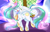 Size: 4800x3100 | Tagged: safe, artist:madacon, character:princess celestia, species:alicorn, species:pony, episode:celestial advice, g4, my little pony: friendship is magic, absurd resolution, beautiful, clothing, color porn, crown, cute, cutelestia, dancing, eyebrows, eyebrows visible through hair, female, happy, hoof shoes, jewelry, necklace, open mouth, peytral, raised hoof, regalia, shoes, solo, twilight's castle