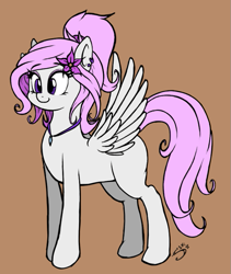 Size: 629x747 | Tagged: safe, artist:silver1kunai, oc, oc only, oc:grace serenity, species:pegasus, species:pony, cute, female, mare