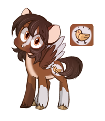 Size: 464x532 | Tagged: safe, artist:kapusha-blr, oc, oc only, species:pegasus, species:pony, pinto, simple background, solo, white background