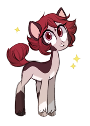 Size: 393x548 | Tagged: safe, artist:kapusha-blr, oc, oc only, species:earth pony, species:pony, pinto, simple background, solo, unshorn fetlocks, white background