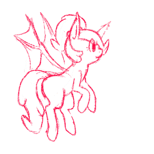 Size: 500x500 | Tagged: safe, artist:silver1kunai, oc, oc only, oc:soma, species:bat pony, species:pony, animated, curled up, cute, flying, gif, landing, monochrome, sitting, sketch, sleeping, solo, tired, yawn, zzz
