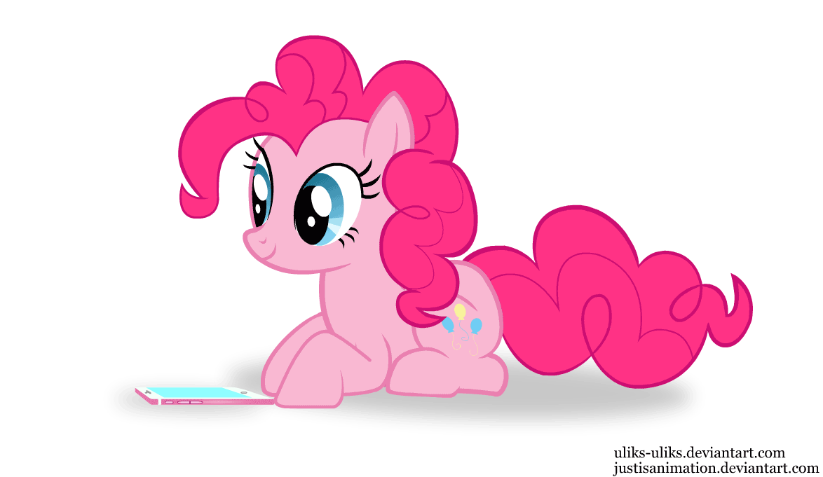Size: 1174x681 | Tagged: safe, artist:justisanimation, artist:uliks-uliks, character:pinkie pie, species:earth pony, species:pony, animated, blinking, boop, cracked, cracks, crying, cute, damaged, destroyed, diapinkes, female, flash, frown, gif, horse problems, iphone, mare, nose wrinkle, oops, open mouth, prone, sad, sadorable, simple background, smiling, solo, teary eyes, vector, white background, wide eyes