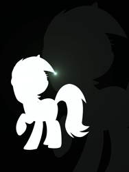 Size: 1152x1536 | Tagged: safe, artist:flamevulture17, character:lyra heartstrings, silhouette, wallpaper