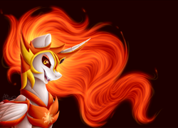 Size: 5787x4167 | Tagged: safe, artist:vavaig69, character:daybreaker, character:princess celestia, species:alicorn, species:pony, episode:a royal problem, g4, my little pony: friendship is magic, absurd resolution, open mouth, simple background, solo
