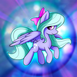 Size: 2539x2539 | Tagged: safe, artist:conniethecasanova, artist:flamevulture17, character:flitter, species:pegasus, species:pony, female, flying, high res, mare, smiling, solo