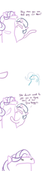 Size: 1280x5120 | Tagged: safe, artist:tjpones, character:starlight glimmer, character:trixie, character:twilight sparkle, species:pony, species:unicorn, absurd resolution, chicken nugget, comic, dialogue, dino nuggies, female, florkofcows, hey man see that guy over there, mare, meme, s5 starlight, simple background, this will end in communism, white background