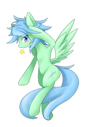 Size: 1377x2039 | Tagged: safe, artist:azurepicker, oc, oc only, species:pegasus, species:pony, blushing, looking at you, simple background, solo, transparent background