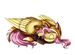Size: 3698x2711 | Tagged: safe, artist:pridark, character:fluttershy, species:fox, species:pegasus, species:pony, animal costume, baby, baby pony, clothing, commission, costume, cute, female, filly, filly fluttershy, mare, pajamas, self ponidox, shyabetes, simple background, sleeping, smiling, transparent background, weapons-grade cute, younger