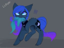 Size: 2480x1841 | Tagged: safe, artist:magnaluna, character:princess luna, cat, cat paws, catified, catpony, cute, doodle, female, fish, lunabetes, missing accessory, original species, solo, species swap